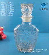 450ml钻石玻璃酒瓶