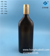 500ml长方形茶色玻璃黄酒瓶