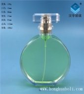 100ml扁圆形玻璃香水瓶