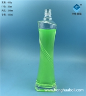 500ml斜肩工艺玻璃酒瓶