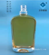 300ml晶白料方形玻璃酒瓶