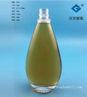 500ml扁水滴玻璃酒瓶
