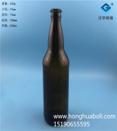 650ml粗脖茶色玻璃啤酒瓶
