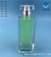 100ml晶白料长方形玻璃香水瓶