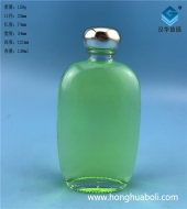 125ml透明玻璃扁小酒瓶