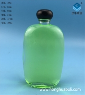 190ml透明扁玻璃酒瓶