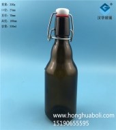 330ml茶色玻璃卡扣玻璃啤酒瓶