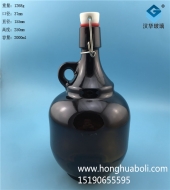 2000ml茶色玻璃卡扣玻璃加州酒瓶
