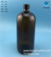 1000ml小口茶色玻璃波士顿瓶