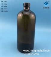 1000ml小口玻璃茶色波士顿瓶
