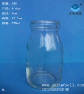 200ml塑料盖玻璃酸奶瓶